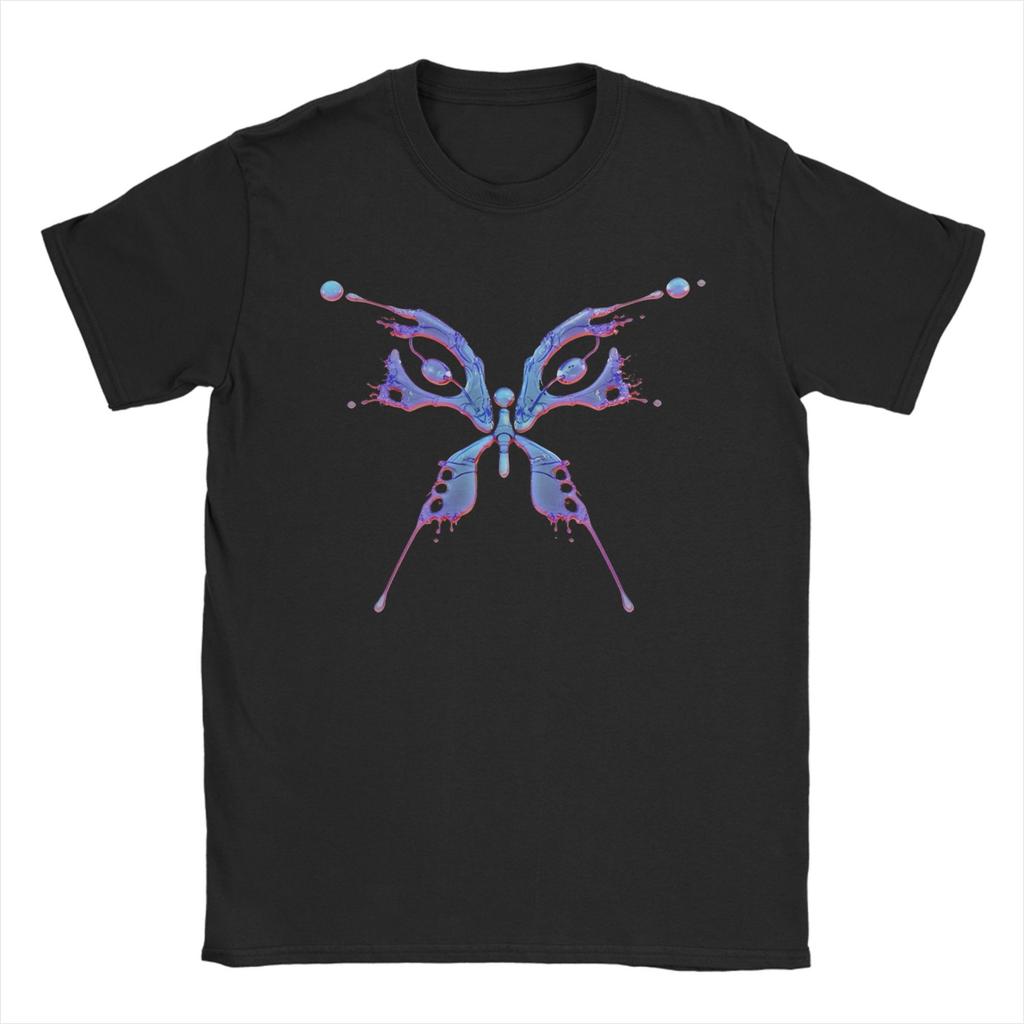 Funny Katys Perrys Butterfly TShirts Unisex Round Neck Pure Cotton T Shirts Short Sleeve Tees Plus Size Clothes