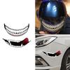 Motorcycle Hat Stickers Evil Smile Large Mouth Self Adhesive Hockey Hat Sticker Funny Car Accessories Vehicle Sticker Decoration