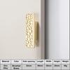 Unique Line Design Push-pull Door Handle Golden Hammer Pattern Cabinet Handle  Drawer