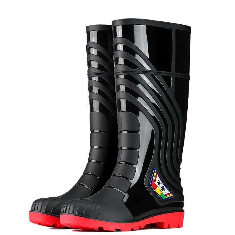 Wholesale Waterproof PVC Knee-High Rain Boots Durable Workshop Safety Boots