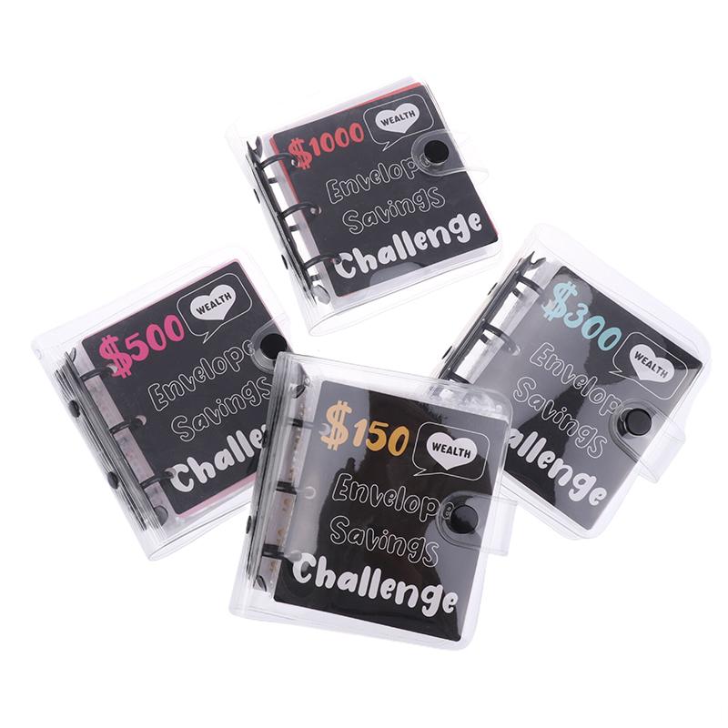 Простая мини-папка для денег на 150/300/500/1000 долларов, накопительная папка для денег, бюджетная книга для хранения денег, папка для денег с конвертами