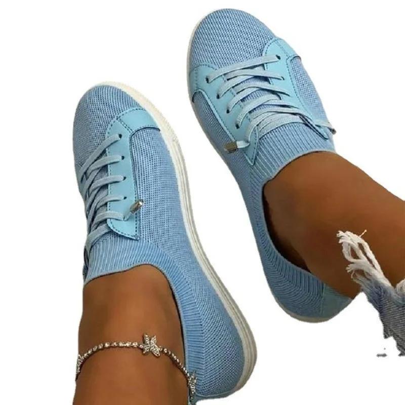 Модные женские туфли Zapatos Planos 2024 года, дышащие белые туфли на плоской подошве со шнуровкой, женские сетчатые кроссовки Socofy, размер 43, мокасины Zapatillas Mujer