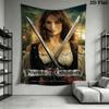 Pirates Caribbean Dead Man'S Chest Tapestry Fashion Print Wallmounted Atmospheric Background Cloth Background Cloth Homestay Soft Decoration Tapestry