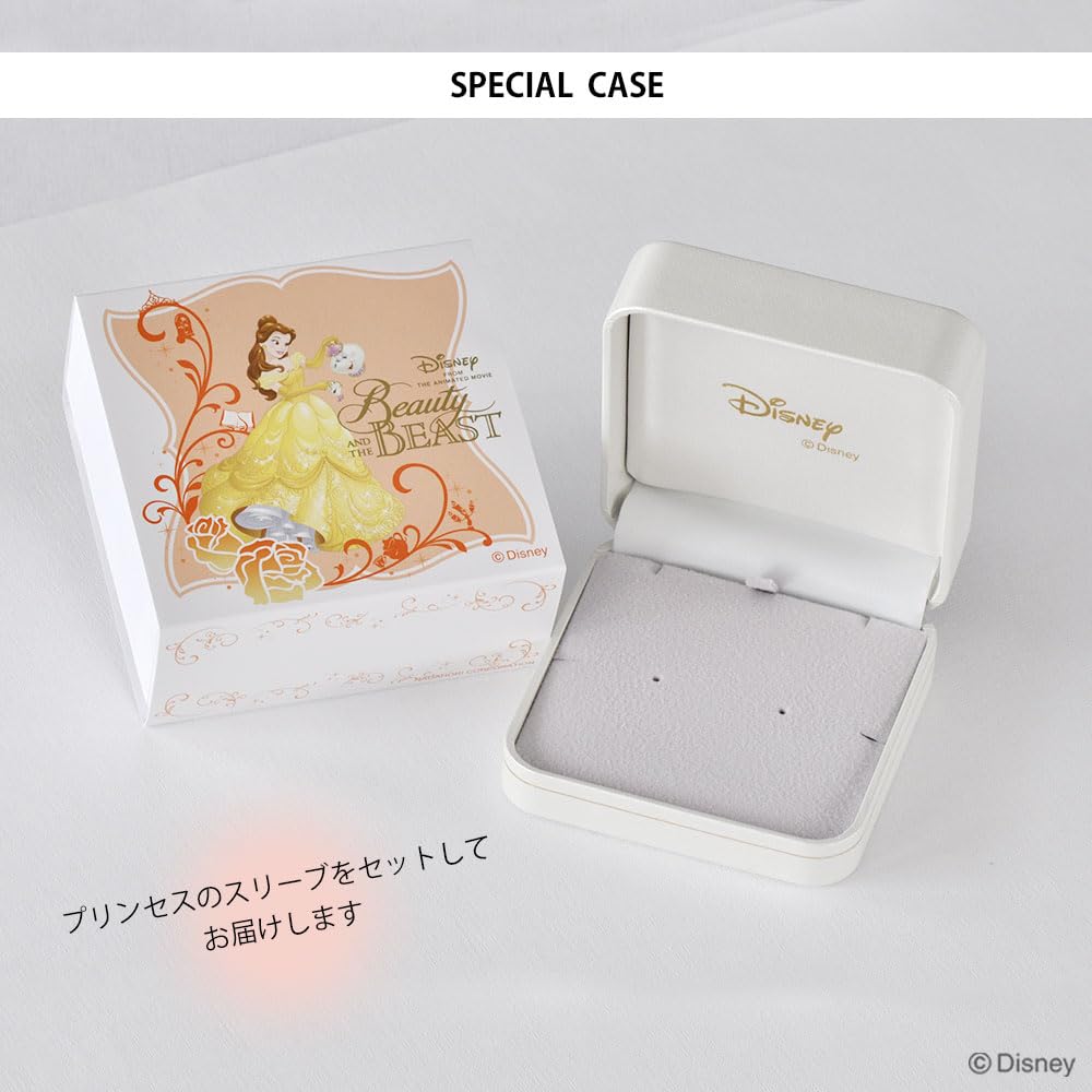 Серьги Disney Belle Красавица и Чудовище Принцесса Роза Цветок 10K розовое золото Бриллиант День рождения Рождество DPRDS20023 [Disney]