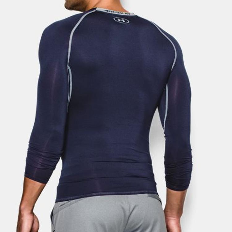 Under Armour Long Sleeve Training Slim Fit Ultra Light Sports Fitness Shirt Men Tops Dark-Blue 1257471-410