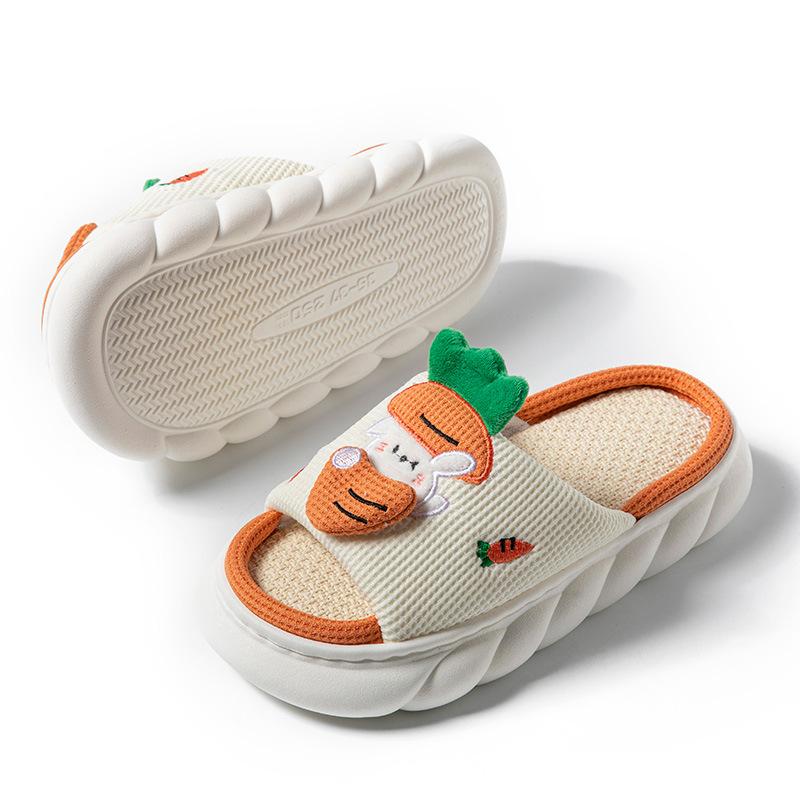 Fashion 2024 Men Slippers Summer Four Seasons Indoor Home Floor Slides Couple Cute Cartoon Milk Cow House Slipper Women Funny Frog Shoes