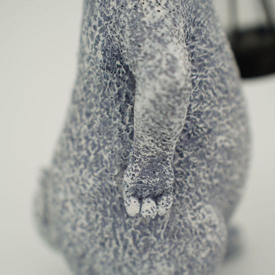 Садовая статуя кролика со светодиодной лампой IP44, водонепроницаемая, с автоматическим включением/выключением, лампа на солнечной энергии, полимерная скульптура кролика, украшение для газона