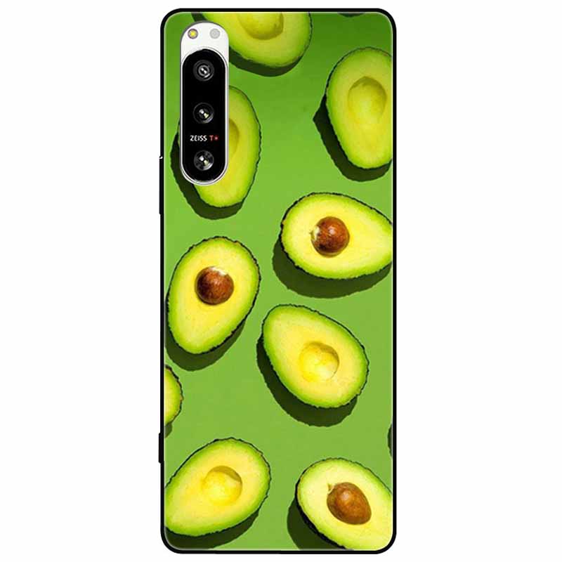 For Sony Xperia 5 IV / 1 IV Case 10IV Soft Silicone Flower Phone Back Cases For Sony Xperia 10 IV V Cover 5IV TPU Bumpers 10V