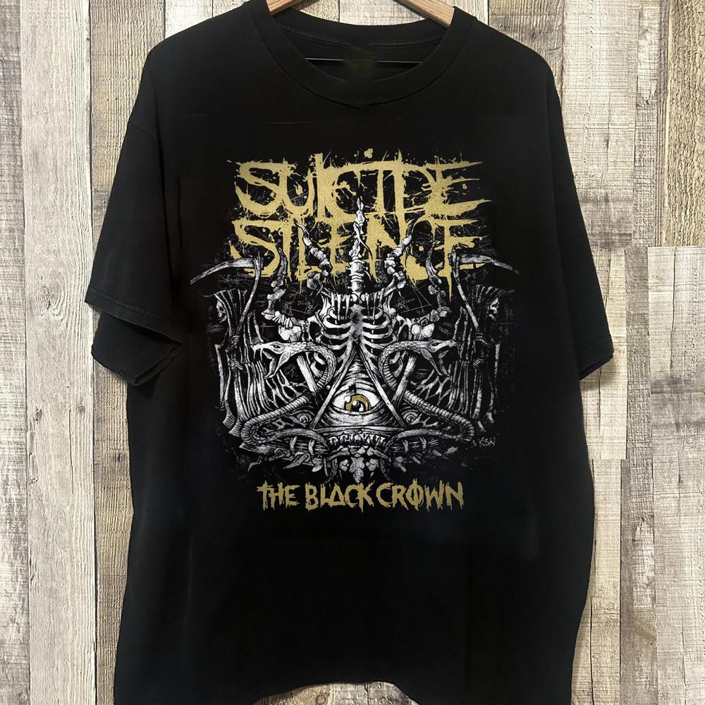 НОВАЯ Черная хлопковая футболка Suicide Silence Полный размер S-5XL H04 Унисекс футболка