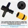 Quick Connect Undercarriage Cleaner Vehicle Chassis Wash Kit for Pressure Washer Car Cleaning Chassis Flusher with Rubber O Ring