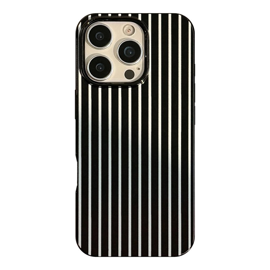 Персонализированный чехол для iPhone 16 с вертикальными полосками, защитный чехол для iPhone 13, силиконовый чехол 15pro Max, подходит для 11, трендовый 12