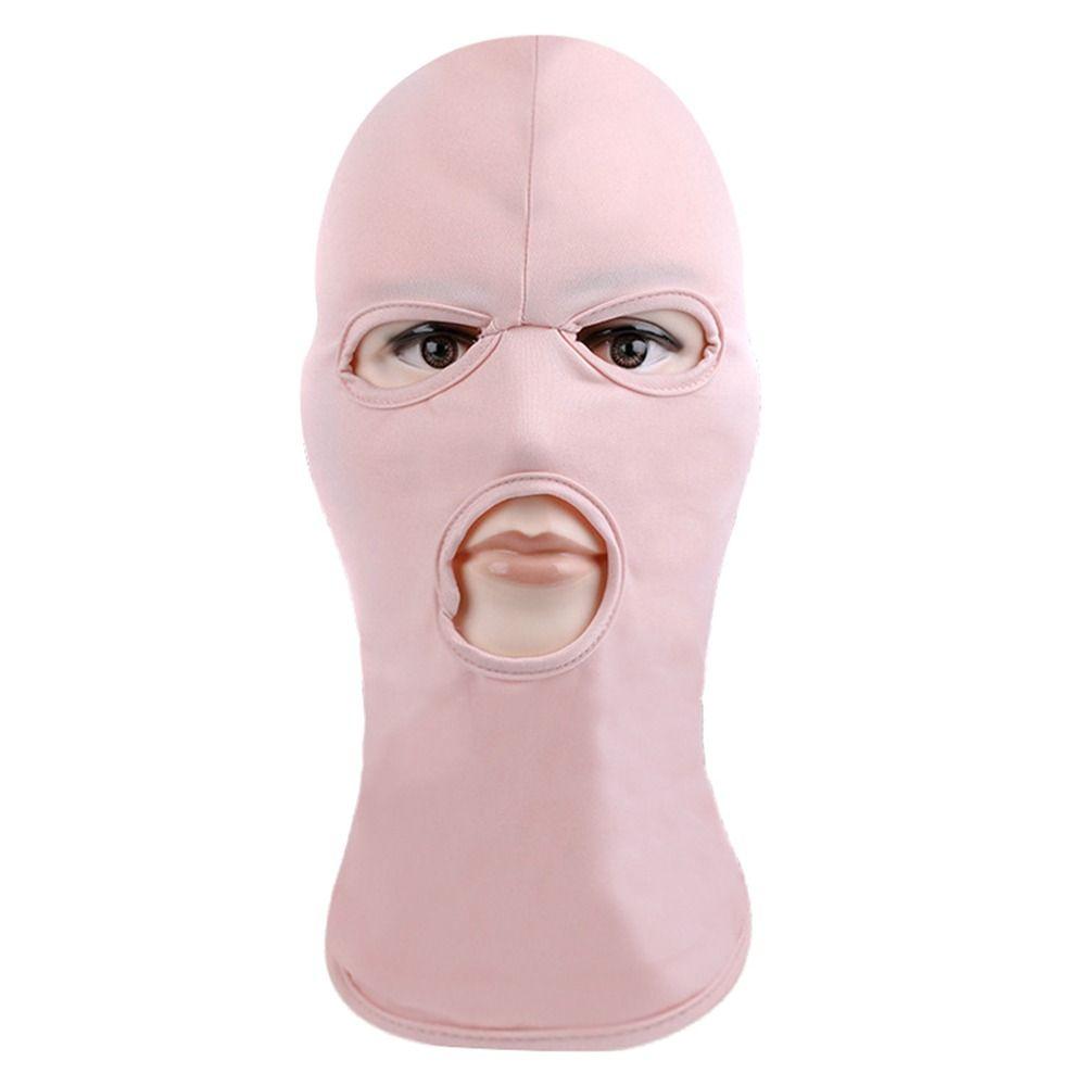 Велосипедная маска с 3 отверстиями, подшлемник для шлема, унисекс, шляпы, ветрозащитная полнолицевая маска для улицы