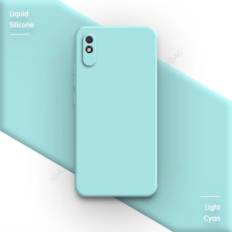 Мягкий чехол для телефона Redmi 9A T 9T 9C NFC 9i Sport Activ Power 9 India AT 9AT Жидкий силикон Простой Защитный Оригинальные задние крышки