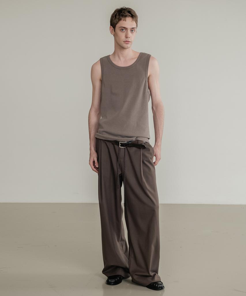 SSIN AND LEE Low Loop Banding Slacks Brown