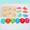 Multilayer Puzzle Wooden Board With Dinosaur Eggs For Kids Development Brain