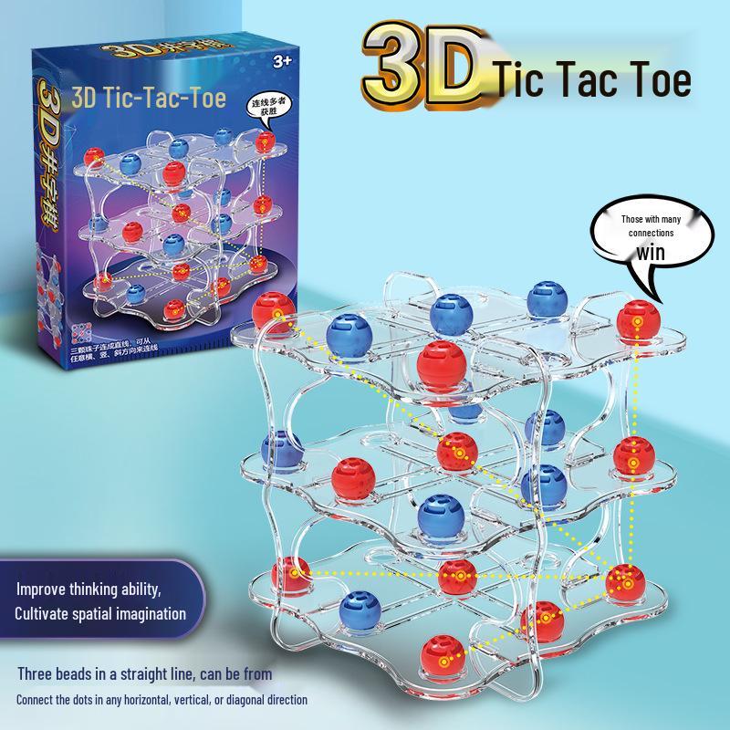 3D крестики-нолики развивающая игрушка: Взаимодействие родителей и детей и тренировка логического мышления для двух игроков