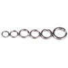100pcs Hot Line Tackle 3#-8# Swivel Snap Fishing Split Rings Fish Connector Stainless Steel
