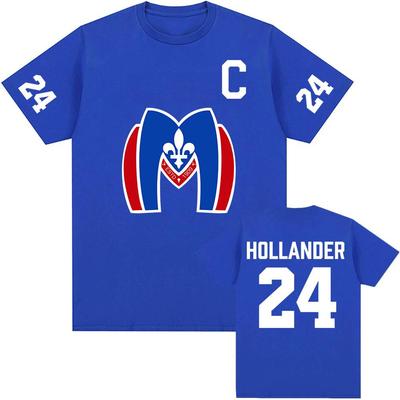 Шейн Холландер 24 Монреаль Метро Футболка ТВ Нагретое Соперничество Графический Принт Футболка Хлопок Свободный Женские/Мужские Футболки Одежда с Принтом