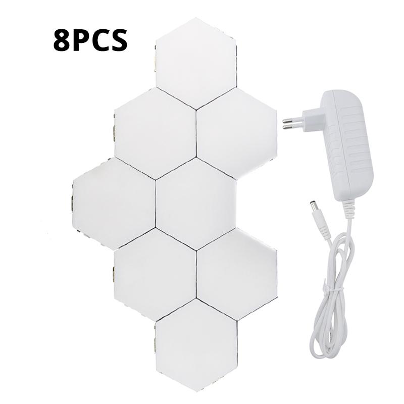 Квантовая лампа, светодиодная панель, магнитные шестиугольники, модульный сенсорный сенсорный светильник, DIY настенное креативное украшение, светодиодная краска