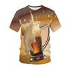 Мужская пивная футболка с 3D-принтом, персонализированная футболка с коротким рукавом, мужской летний повседневный топ