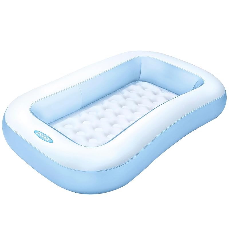 Прямоугольный детский бассейн INTEX 166см x 100см x 25см Светло-голубой 57403NP