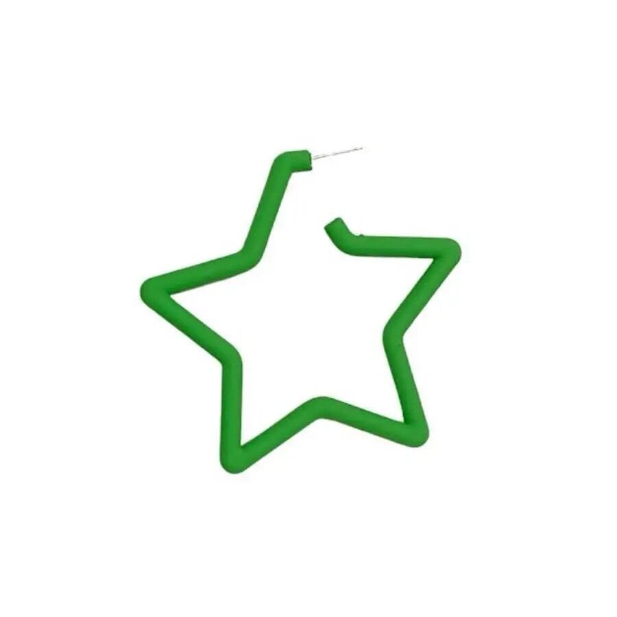 Dopamine Girl Star Серьги Spice Girl College Girly Wind Серьги Candy Color Pentagram Fashion Exaggeration