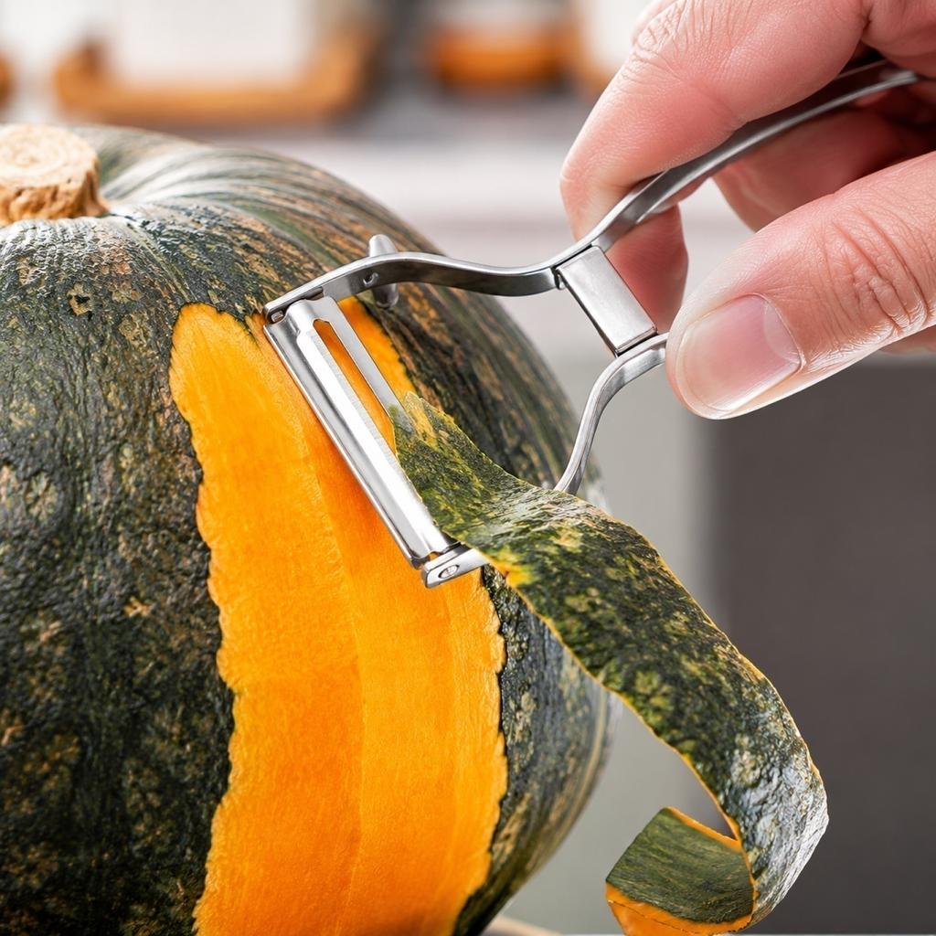 Stainless Steel Vegetable Peeler with Ergonomic Handle and Angled Blade for Kitchen Use Fruit and Potato Peeling Tool Durable Design