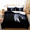 3D Print Wolf Animal Moon Bedding Set Duvet Set Single Double Bed King Size Bed Set Adult Boys Bedroom Duvet Cover Pillow Case