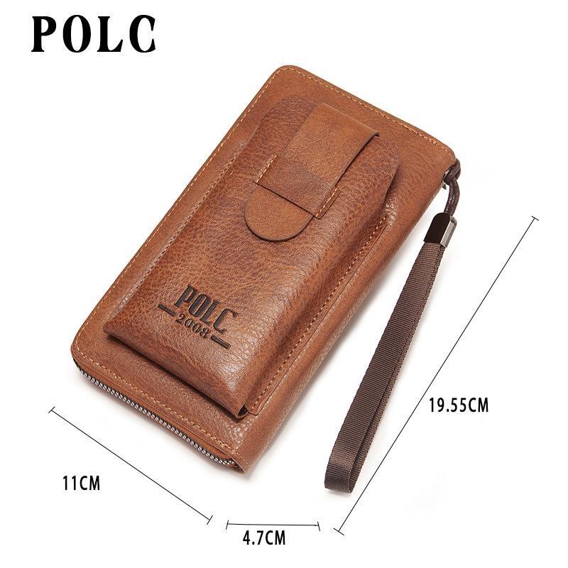 Мужской клатч большой емкости, мужские кошельки, карман для мобильного телефона, карман для карточек, высококачественный универсальный кошелек для мужчин, клатч