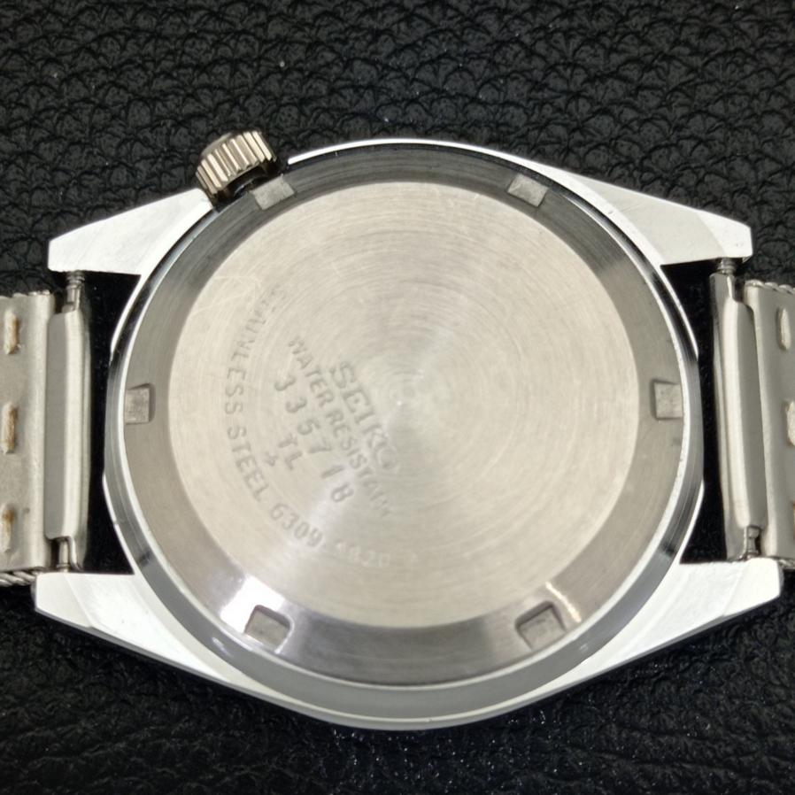ВОССТАНОВЛЕННЫЕ ВИНТАЖНЫЕ SEIKO 5 AUTO 6309A ЯПОНИЯ МУЖСКИЕ АРАБСКИЕ СЕРЕБРЯНЫЕ ЧАСЫ a175402-2