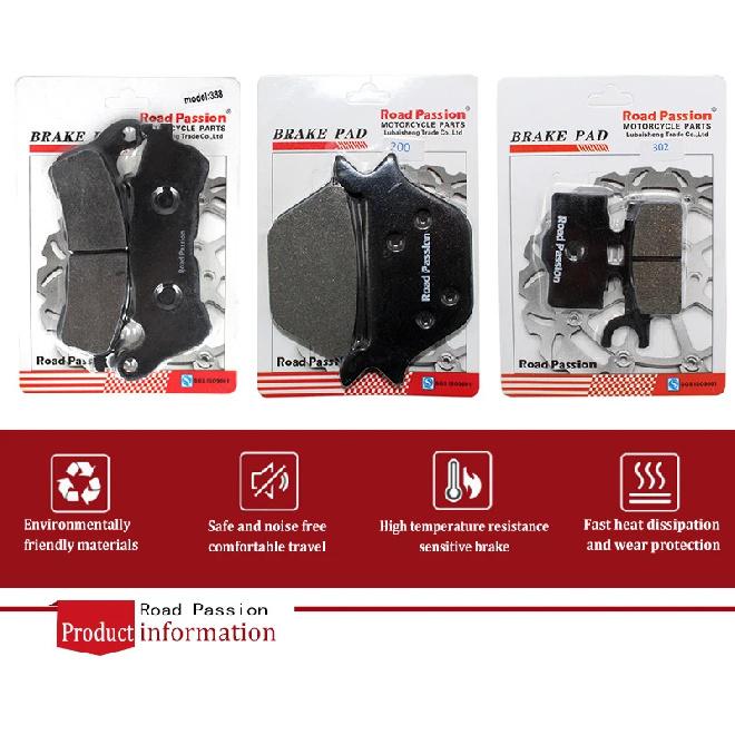 Road Passion Motorcycle Front & Rear Brake Pads For honda NT 650 NT650 NT650VW NT650VX NT650VY VW/VX/VY/V1 Deauville 1998-2001