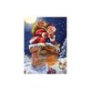 5D DIY Diamond Painting Digital Kit Santa Claus Adult Handmade Canvas Round Diamond Mosaic Semi Finished Wall Decoration Hanging Picture