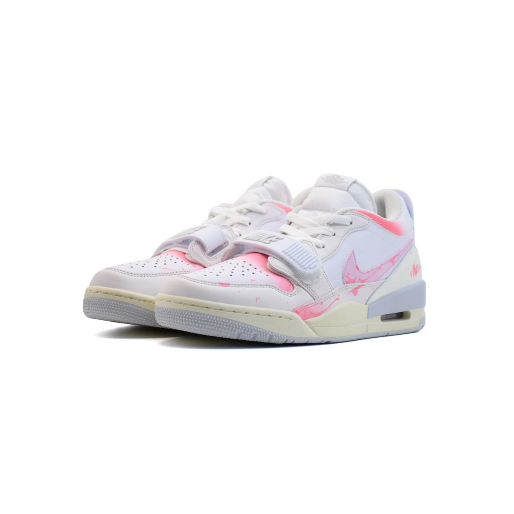 Jordan Legacy 312 101, Powder Love Letter Низкие винтажные мужские баскетбольные кроссовки Белый Розовый HJ9199-111(Команда196-)