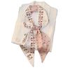 Temperament Long wide hair band, tied bag belt, double-sided silk scarf, retro literary satin streamer ins multi-functional scarf