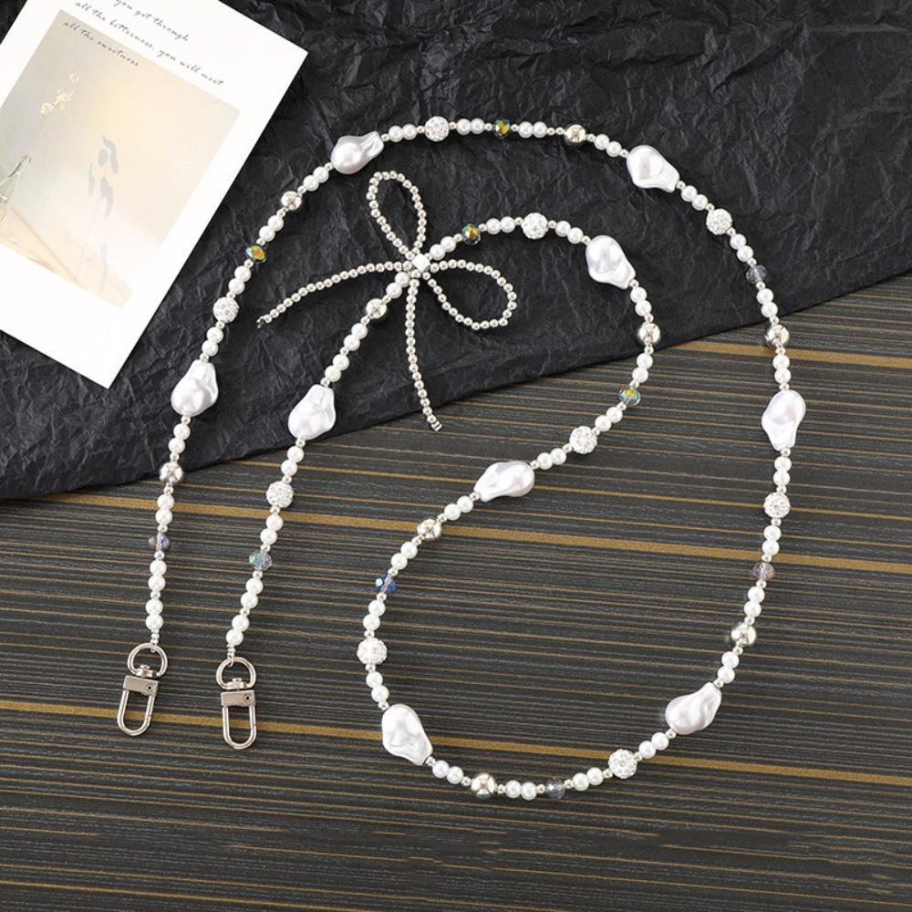 Ремешок для телефона с бусинами против потери, красочный шнурок для мобильного телефона с бабочками, мобильный телефон