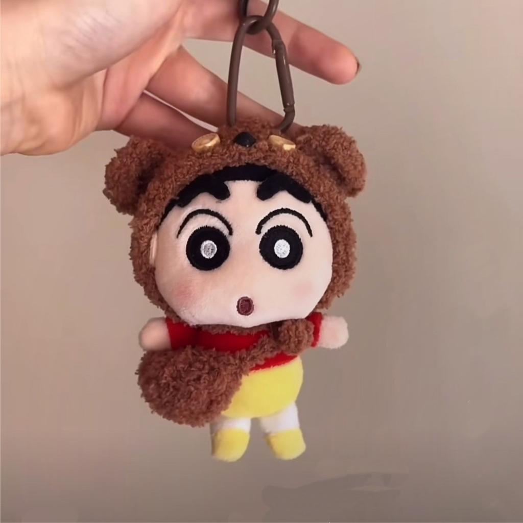 Cute Cartoon Genuine Chef Series Crayon Shinchan Plush Doll Keychain Bag Pendant Toy Gift