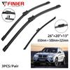 3 шт. щетки стеклоочистителя для BMW X3 F25 2010-2017 26 "20" 13" подходят для переднего лобового стекла, щетки для окон, резак, аксессуары 2010 2013 2014 2015 2016 2017