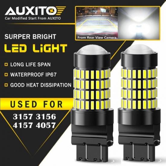 2X 3157 3156 Parking Signal Back Up Reverse Light 6000K LED Bulb For Ford GMC A