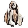 Elegant Geometric Pattern Women Long Wrap Scarf Shawl Silk Imitation Beach Towel