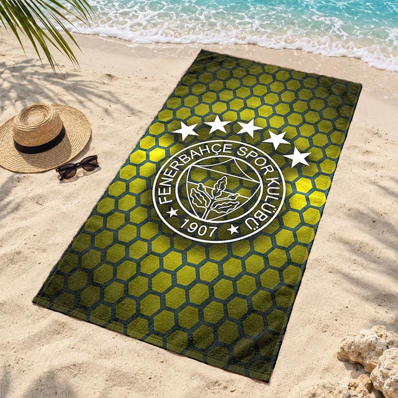 Fenerbahce Microfiber Beach Towel Quick Dry Sand Free Lightweight Beach Towels for Travel Swimming Camping