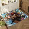 Cookie Run Kingdom Floor Mat Soft Thickened Absorbent Non-Slip Bedroom Living Room Door Mat Home Decor Flannel Rugs