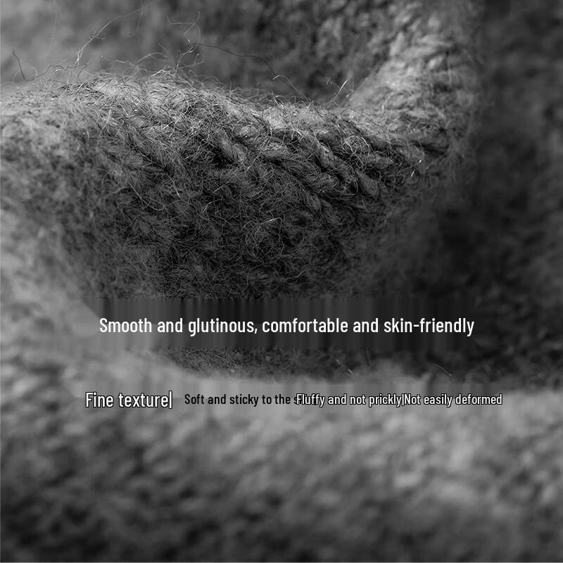 Chuyu Women's Jacquard Knit Wool Blend Sweater