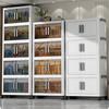 Flip Storage Box Storage Cabinet Foldable Plastic Wardrobe Cross-border Clothes Organizing Box Home Bedroom Locker