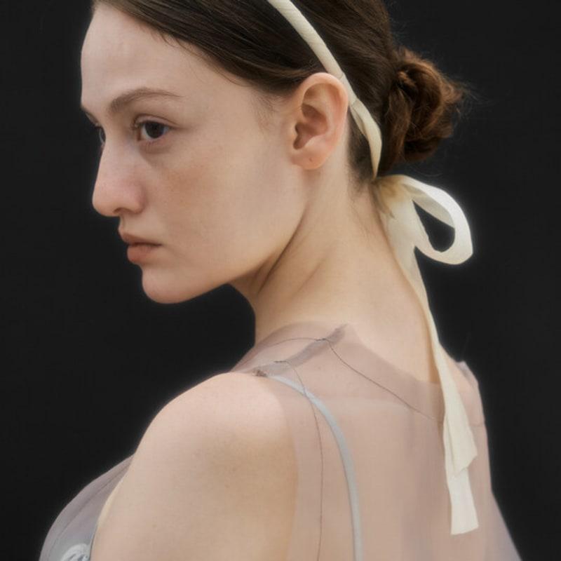 RAWFINED Прозрачная повязка на голову с завязками