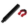 Metal RC Trailer Hitch Tow Hook High Strength Alloy Trailer Hitch Receiver for 1 8 1 10 RC Crawler Accessories Red