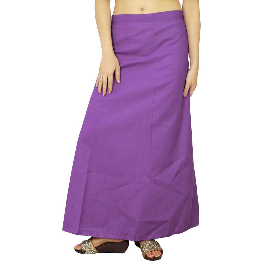 Inskirt Lining For Sari Ethnic Indian Ready-made Solid Cotton Petticoat
