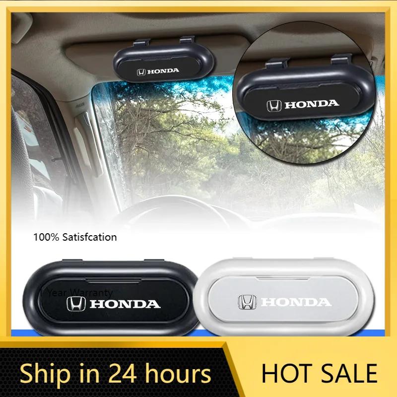Для автомобиля Honda Кейс для очков Зажим Коробка для хранения солнцезащитных очков Портативный автомобильный Аксессуары для интерьера автомобиля Для Honda Accord JAZZ CRV Fit Hrv