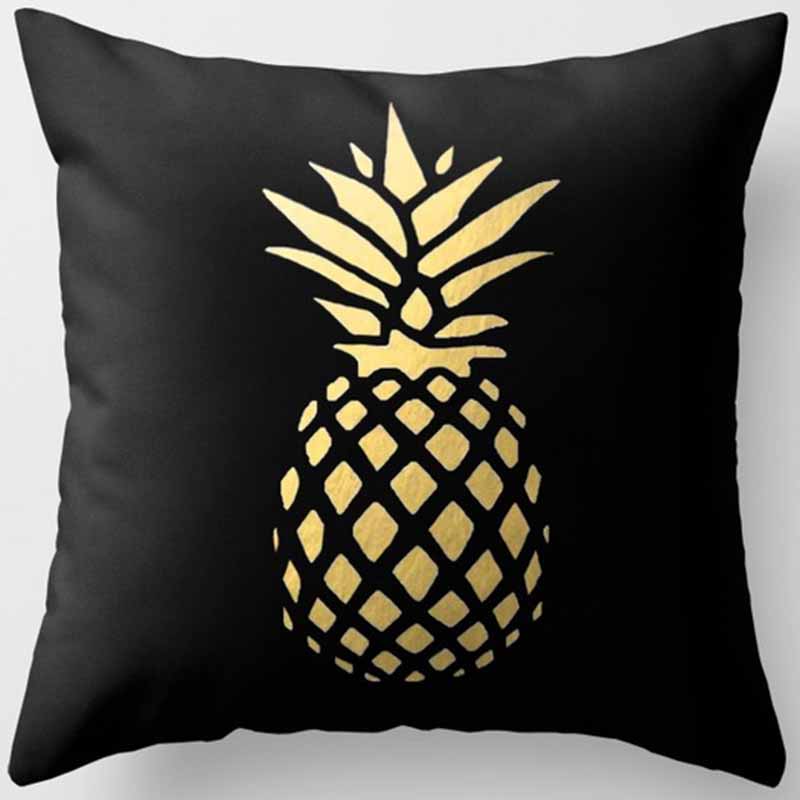 Черно-желтая квадратная наволочка, украшение для дома, чехол для автомобильного дивана 45 см * 45 см