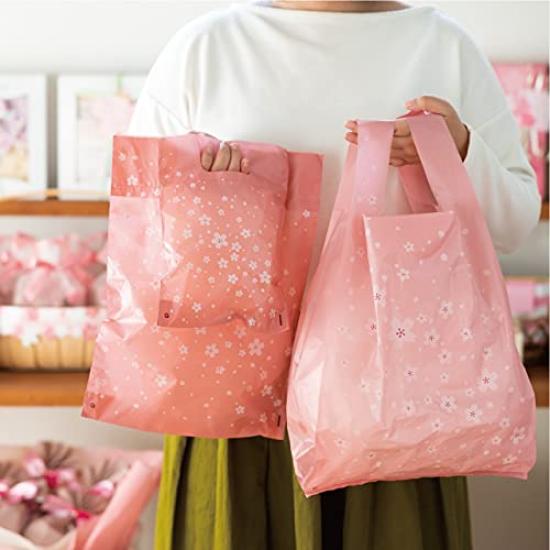 HEADZ Shopping 30 x 55 x Сакура Японский 100 с крючком Идеально для школы и сумок, 15 см, Большой, Розовый, Узор, Сумки, Отверстие, Туризм,