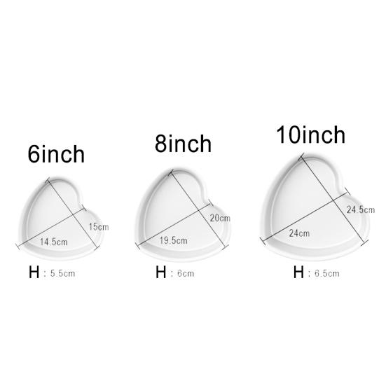 38939 Inch Heart Shape Non-stick Removable Bottom Baking Pan Kitchen Cake Mold